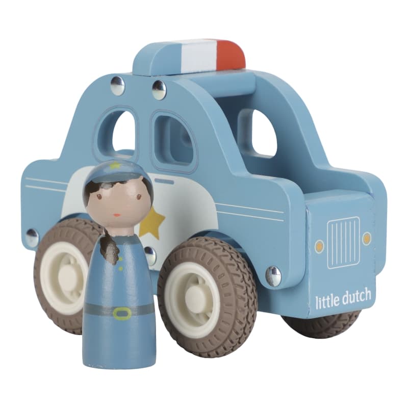 Voiture de Police en Bois Fsc, little dutch — vue 6 sur 6