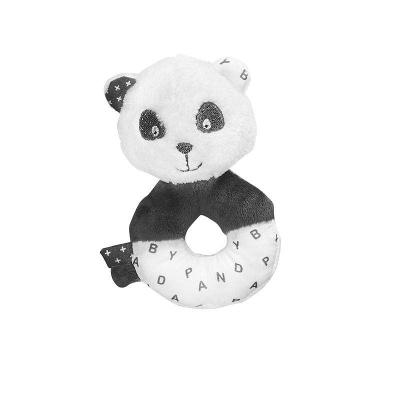 Hochet Chao Chao, chao chao sauthon baby deco blanc - gris fonce - n