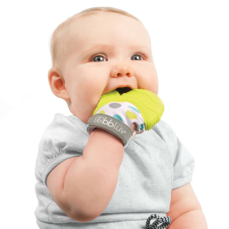 Gluv Mitaine de Dentition pour Bebe Lime, bblüv lime — vue 1 sur 8