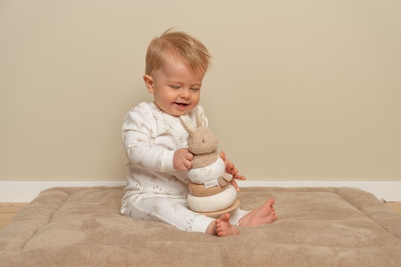 Tour Anneaux a Empiler Fsc, blanc beige 0m+ baby bunny little dutch 05-24 — vue 2 sur 4