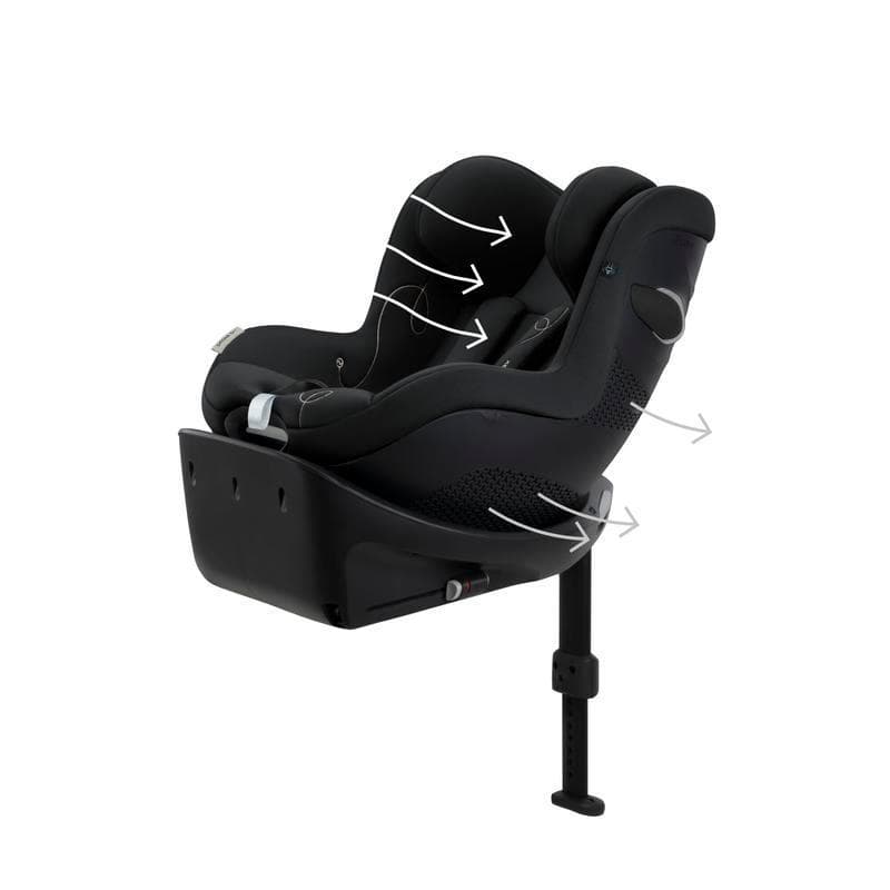Siege Auto Sirona Gi I-size - Moon Black | Cybex, cybex gold cybex noir 71x44x75 cm — vue 1 sur 5