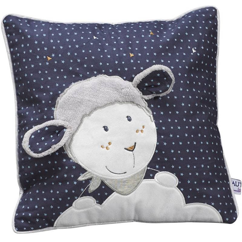 Coussin Deco Merlin, merlin sauthon baby deco bleu/blanc 30x30 cm per — vue 2 sur 3