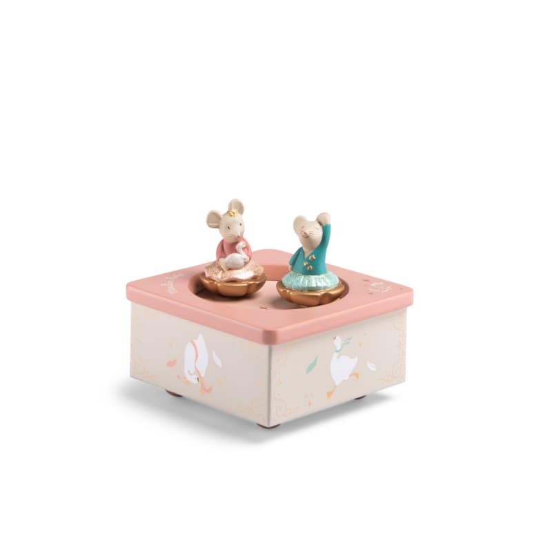 Boite a Musique la Petite Ecole de Danse, la petite école de danse moulin roty rose 12x12x0 p-e-a-h 2024 — vue 2 sur 5