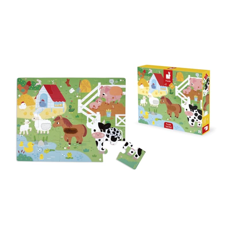Puzzle Tactile Ferme, janod — vue 2 sur 6