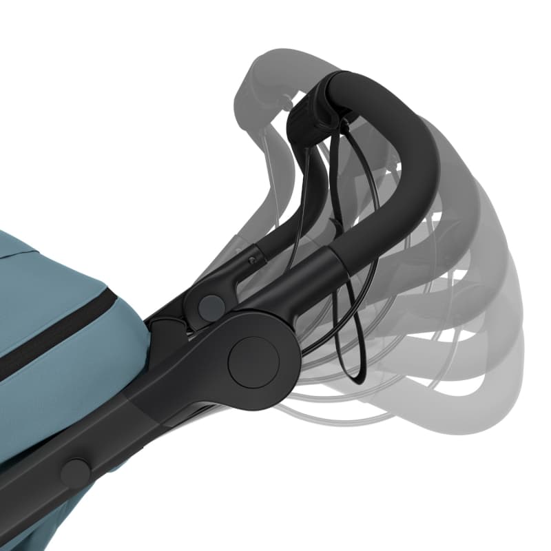 Poussette Urban Glide3, black active with kids thule — vue 3 sur 3