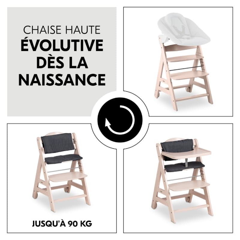 Beta+, chaise haute hauck whitewashed a-23 — vue 3 sur 5