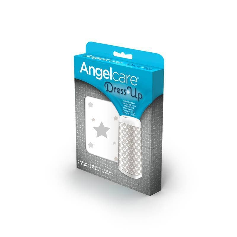 Housse Poubelle a Couches Stars, blanc gris angelcare 04-18- — vue 1 sur 3
