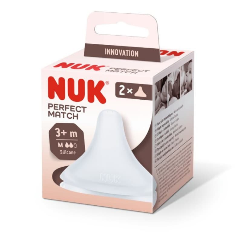 Tetines X2, transparent m perfect match nuk — vue 2 sur 2