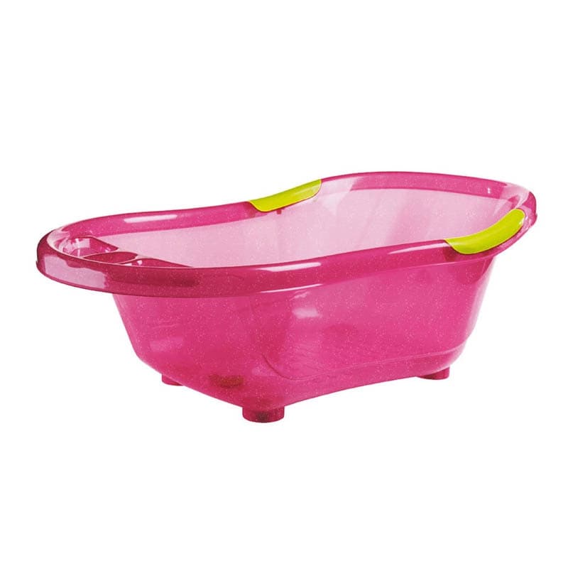Baignoire Rose Pailletee, hygiene rose pailleté translucide