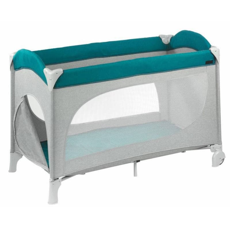 Lit Parapluie Luna 2 Gris Chine Bleu, bebe9reference — vue 1 sur 3