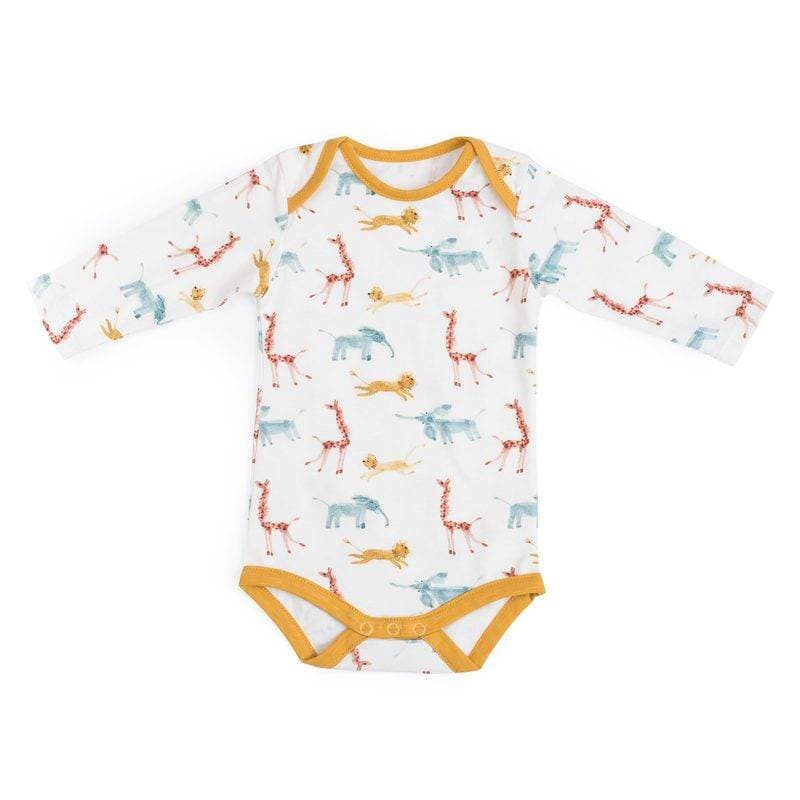 Bergamote 18m Body Jersey Creme Imprime Allover Sous Mon Baobab 18m, collection vêtement eté 2020 2021