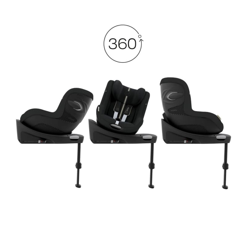 Siege-auto Sirona G I-size Plus, moon black gr 0+/1 gold cybex 07-24 — vue 3 sur 5