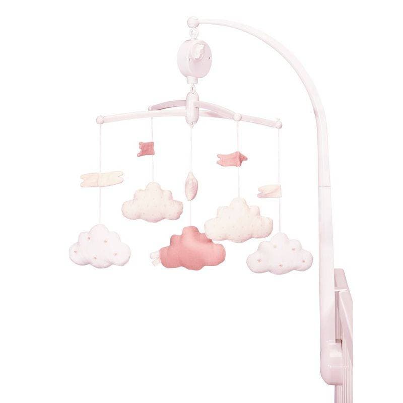 Mobile Musical Rose Lily Poudree, lily poudree sauthon baby deco rose poudre - rose — vue 1 sur 2