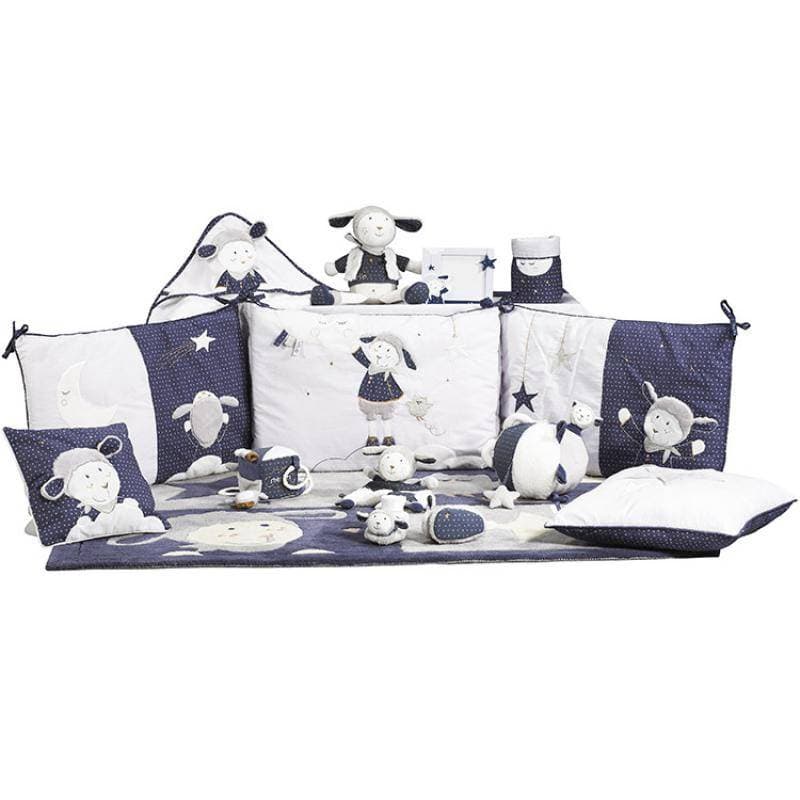 Coussin Deco Merlin, merlin sauthon baby deco bleu/blanc 30x30 cm per — vue 3 sur 3