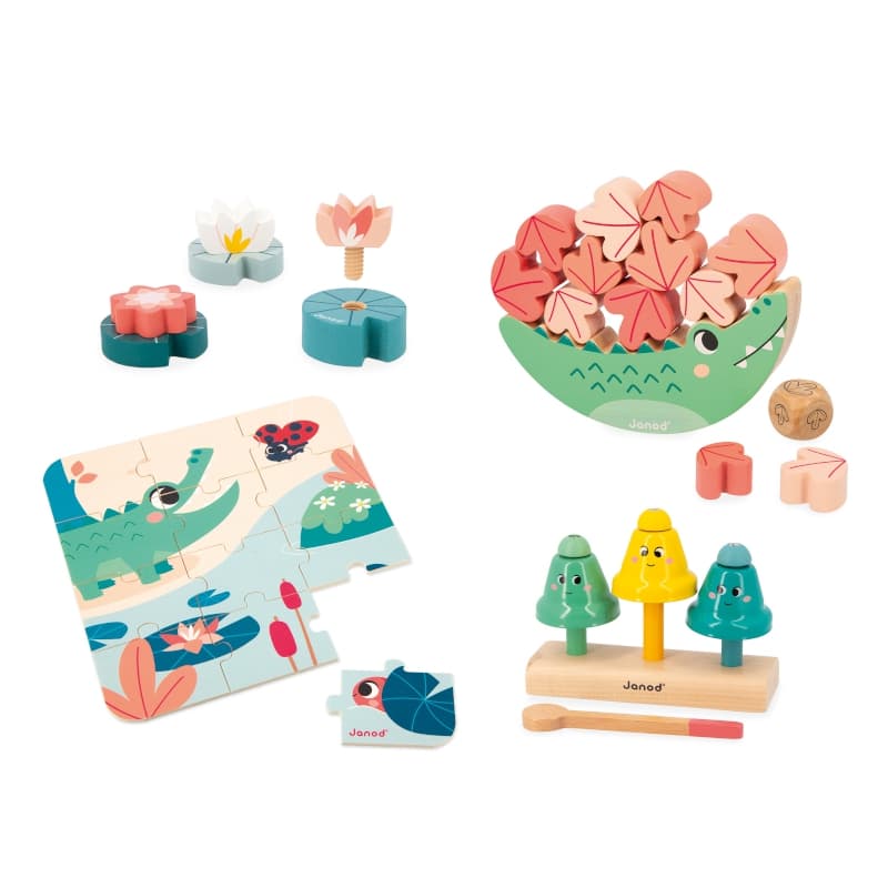 Box 24 Mois, jouets d'eveil janod multicolore 35 x 9 x 25 collection 2024 — vue 1 sur 5