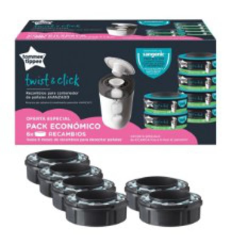 Recharge Par 6 Twist And Click Economique, tommee tippee 07-24
