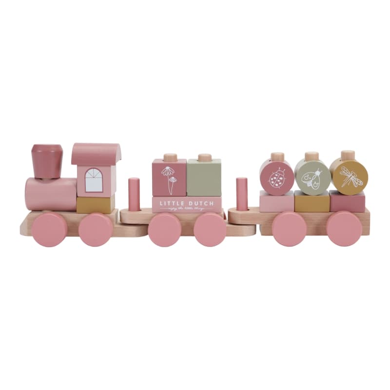 Ld Train a Blocs - Flowers, little dutch — vue 2 sur 2