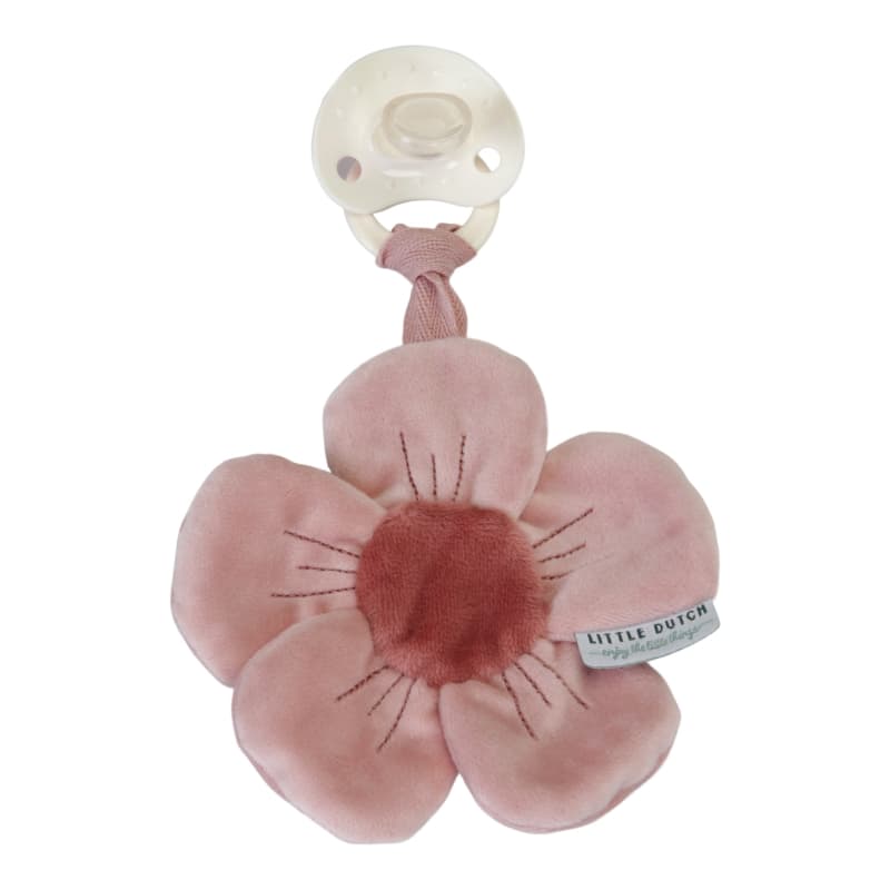 Doudou pour Tetine, rose 0m+ flowers & butterflies little dutch 05-24 — vue 3 sur 3