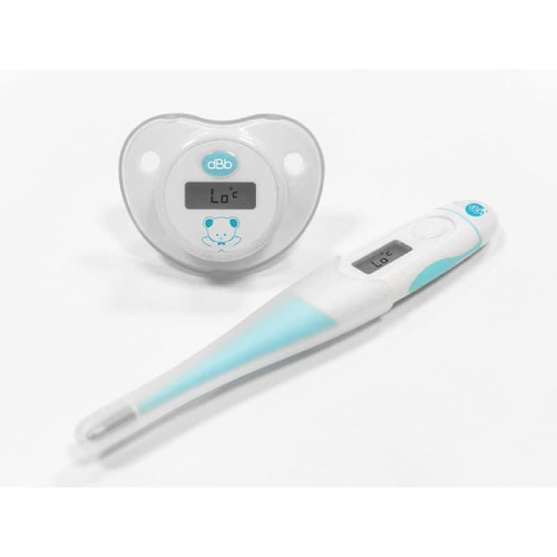 Duo Thermometres Medicaux Bebe, hygiene blanc