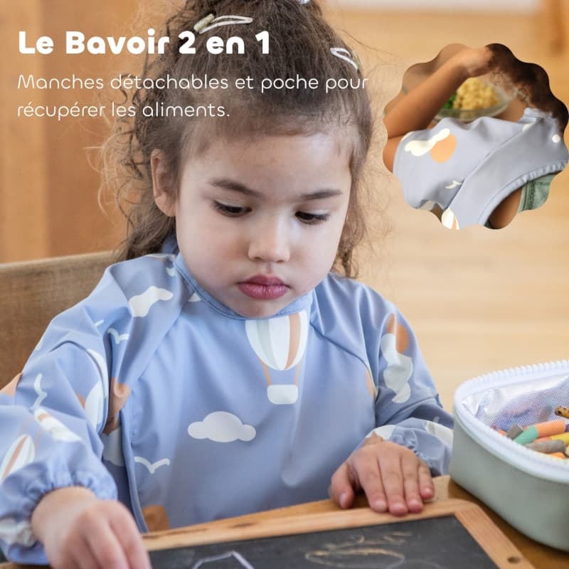 Bavoir Manches 2 en 1, aventure beaba 26/05 — vue 3 sur 7