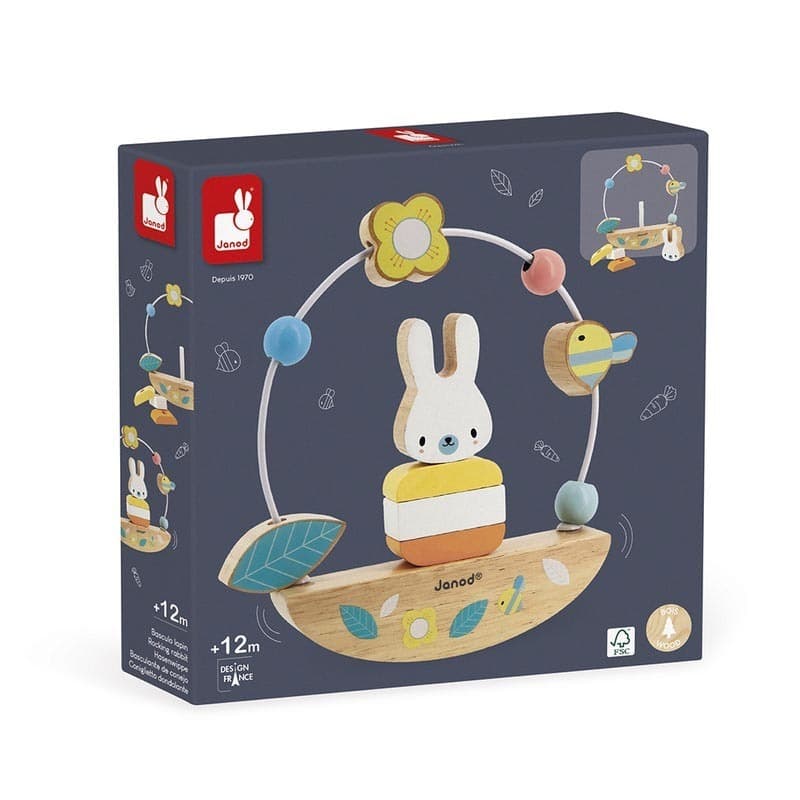 Pure - Looping Basculo Lapin, multicolore — vue 4 sur 4