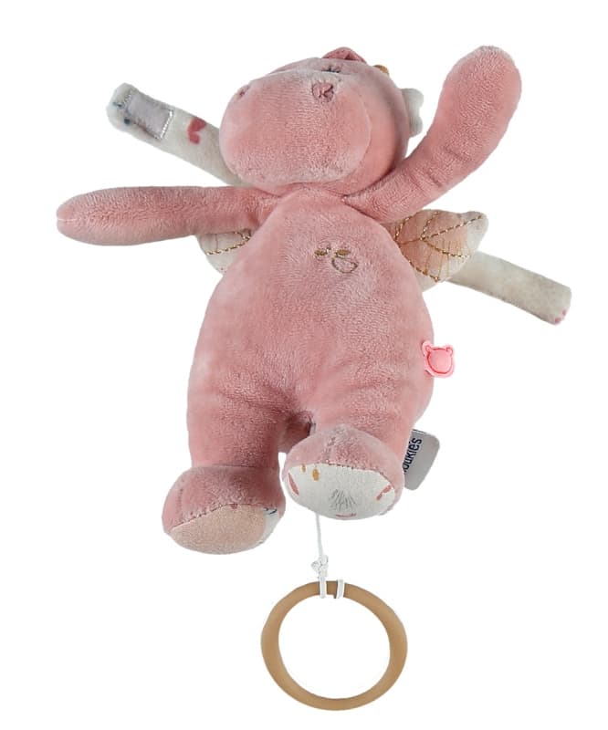 L&j Joy Peluche Mini-musical Veloudoux, rose clair permanent — vue 1 sur 4
