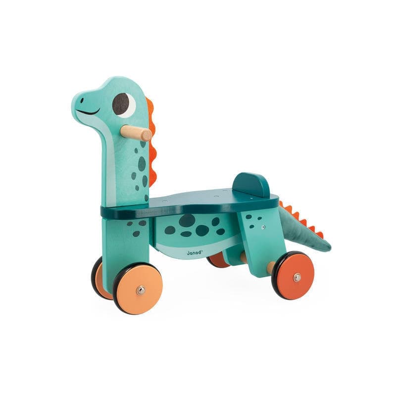 Dino - Porteur Portosaurus, jouets d'eveil janod bleu 57 x 30 x 46,7 collection 2023 — vue 2 sur 5