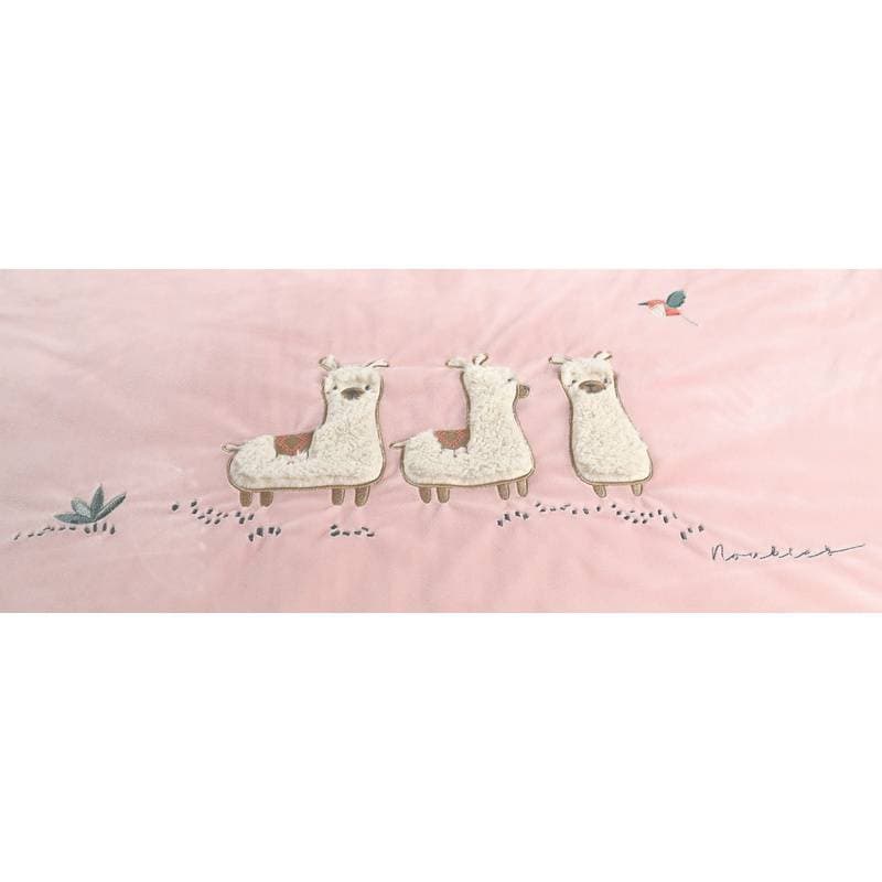 Couverture Rose 100x140cm en Veloudoux® Moris Sacha, rose clair permanent — vue 2 sur 4