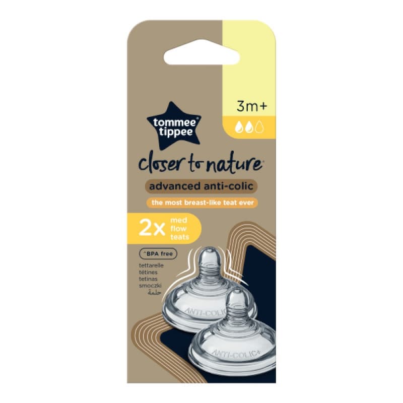 Tetine Aac Debit Moyen, tommee tippee multicolore — vue 3 sur 3