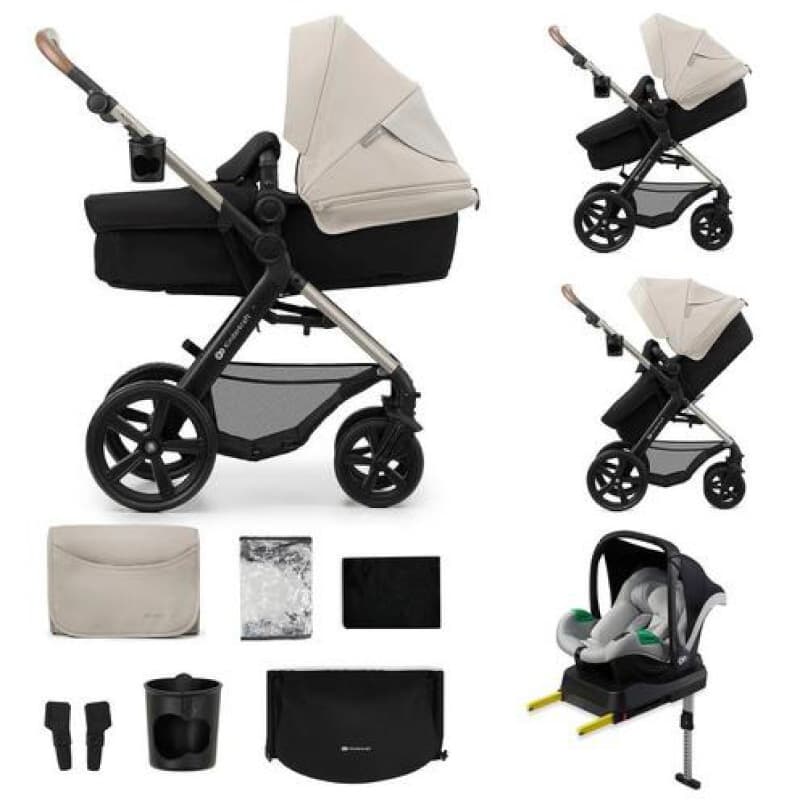 Poussette 4en1 Moov 2 Moonlight Grey Eva Wheels, gris kinderkraft 25/01