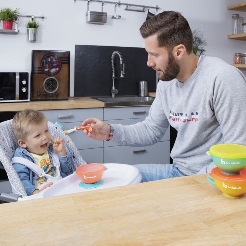 Lots de 3 Bols Funcolors Bowls ( Couvercles et Ventouse) — vue 2 sur 3