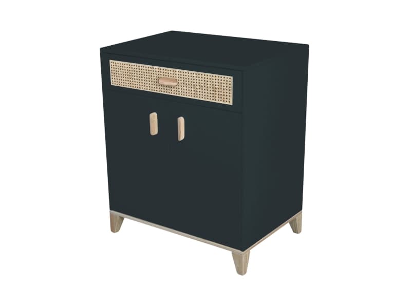 Nami Petite Commode Cannage Rotin Onyx, théo 750 x 520 x 900 — vue 3 sur 3