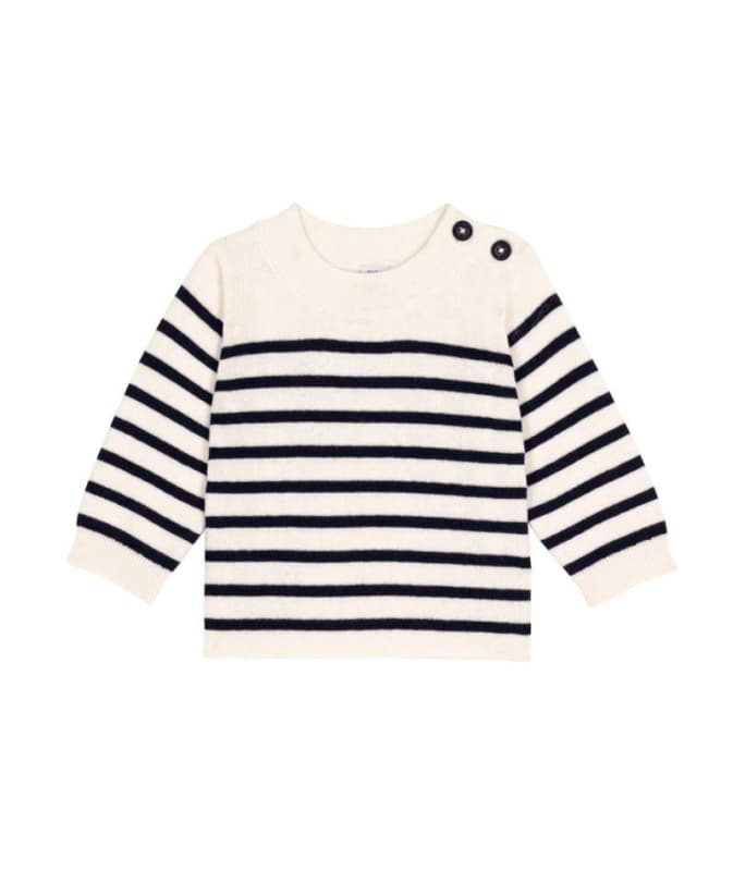 Pull Marin, marshmallow/soir 36 mois petit bateau a-25 h-25