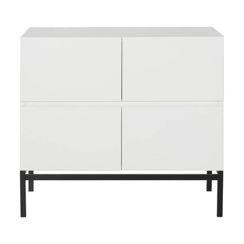 Commode 4 Tiroirs Havana Blanc, havana quax blanc 94x57x85h — vue 2 sur 5