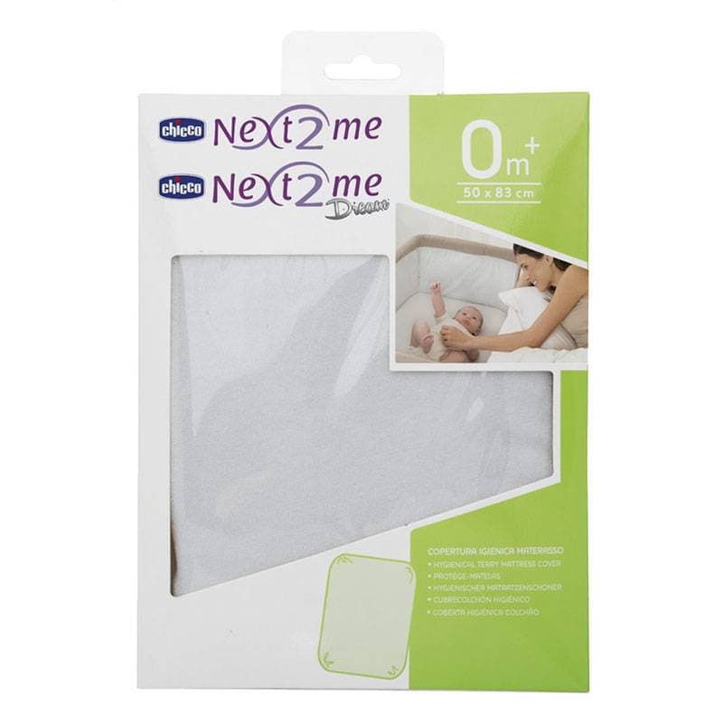 Protege-matelas Chicco Next2me Blanc, 0 mois blanc chicco applicable au 01 09 2018 somme — vue 2 sur 2