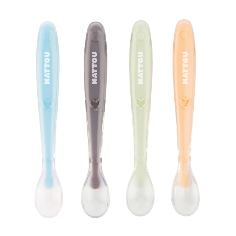 Silicone Set 4 Cuilleres, silicone nattou h28