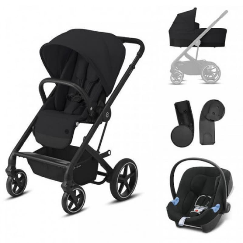 Balios S Lux 3-in-1 Travelsystem Deep Black, cybex deep black p-22 e-22 a-22 h-22