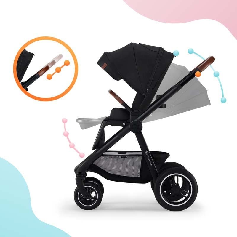 Kinderkraft Poussette Everyday 2en1 Black, kinderkraft noire 114 x 60 x 99 — vue 2 sur 5