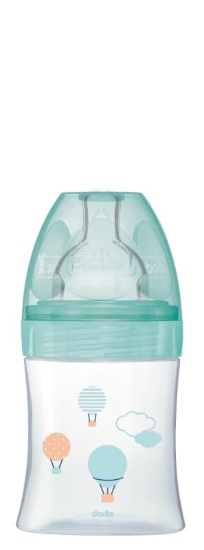 Biberon Sensation+ Anti-colique 150ml Air 0-6 Mois Tetine Plate Debit 1