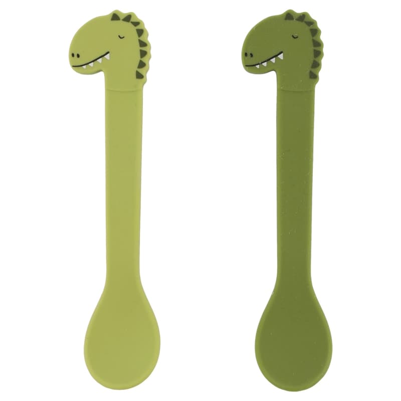 Cuillere Silicone 2-pack, mr. dino trixie vert p-24 — vue 1 sur 2