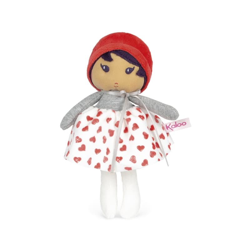 Poupee Jade K Taille S Tendresse, kaloo gris/rouge per