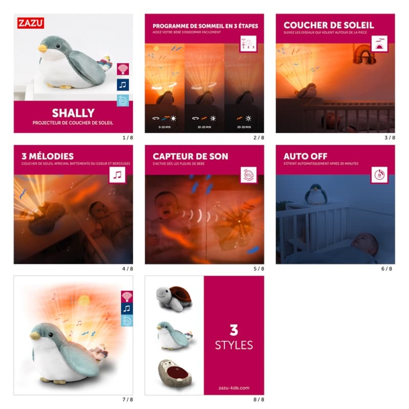 Shally - Projecteur avec Veilleuse, zazu — vue 7 sur 7