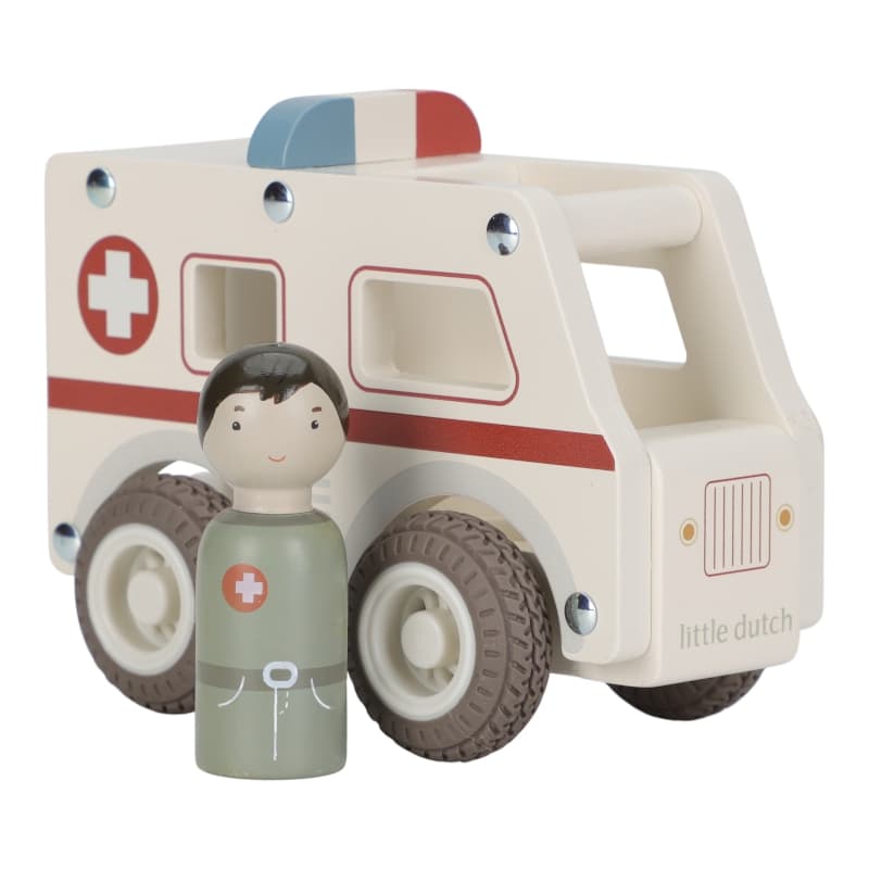 Ambulance en Bois Fsc, little dutch — vue 4 sur 6