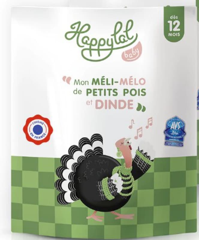 Mon Méli Mélo de Petits Pois et Dinde 12m — vue 1 sur 3