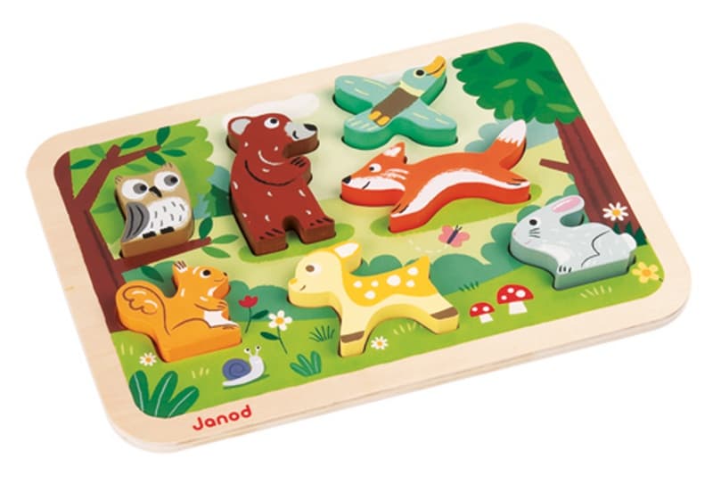 Chunky Puzzle Foret, puzzles janod 2022