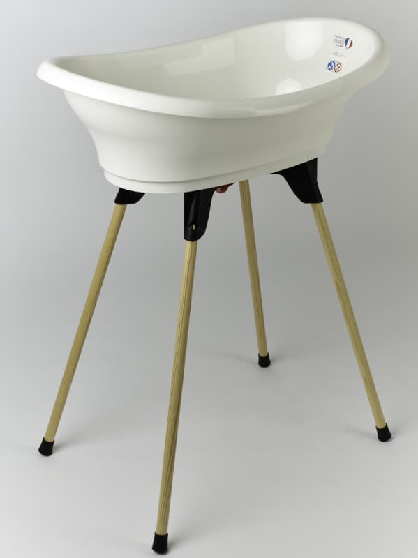 Kit Baignoire Vasco Blanc Muguet : Baignoire + Pieds + Tuyau de Vidange, blanc per