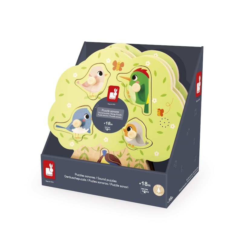 Puzzle Sonore Oiseau, janod — vue 7 sur 9