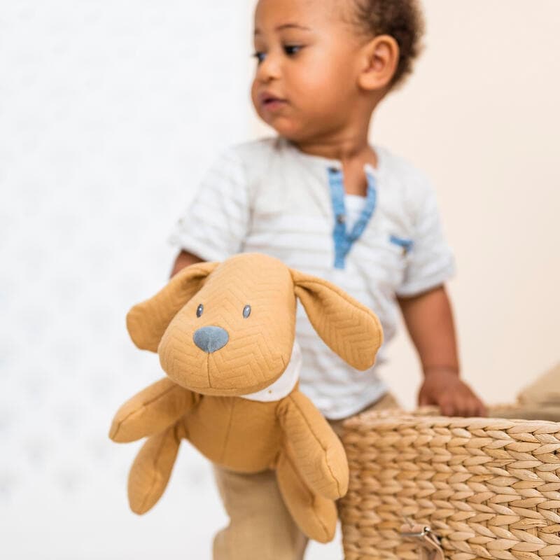 Charlie Peluche Chien Jacquard Caramel, charlie nattou 35 h-22 — vue 1 sur 4