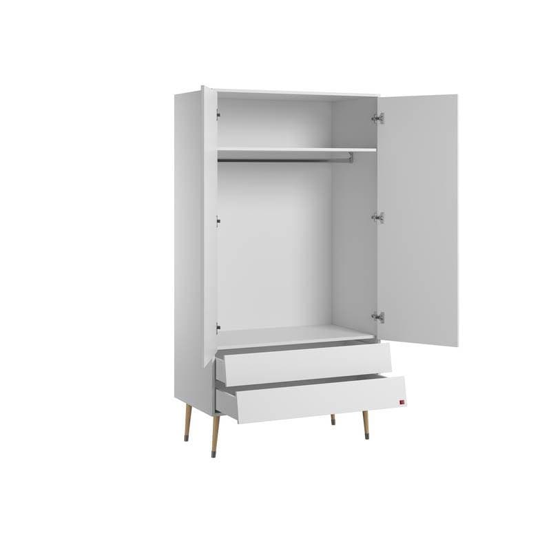 Armoire 2 Portes Bosque Blanc, bosque vox blanc — vue 2 sur 2