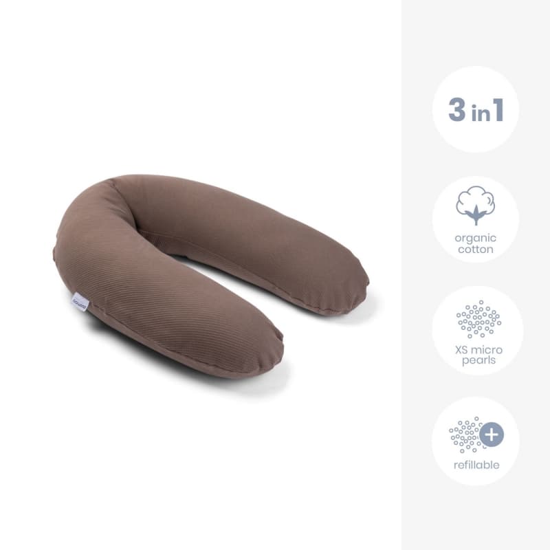 Coussin Maternite Buddy, marron caribou confort doomoo — vue 3 sur 5